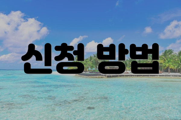 신청 방법