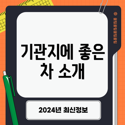 기관지에 좋은 차 소개