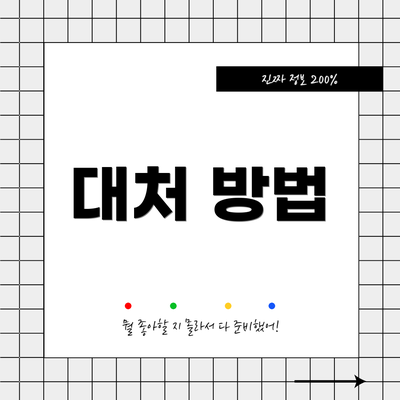 대처 방법