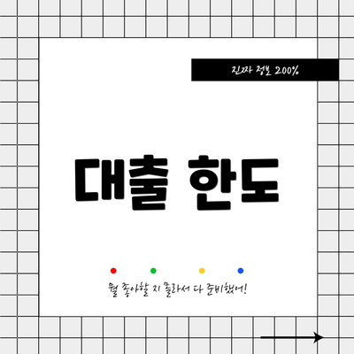 대출 한도