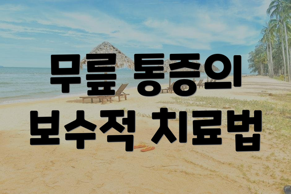 무릎 통증의 보수적 치료법
