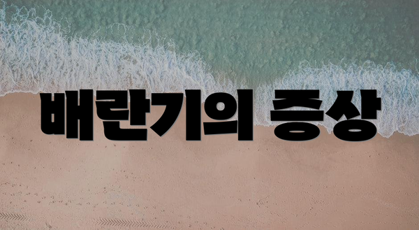 배란기의 증상