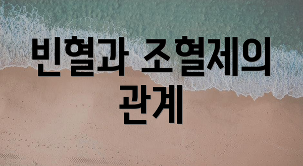 빈혈과 조혈제의 관계