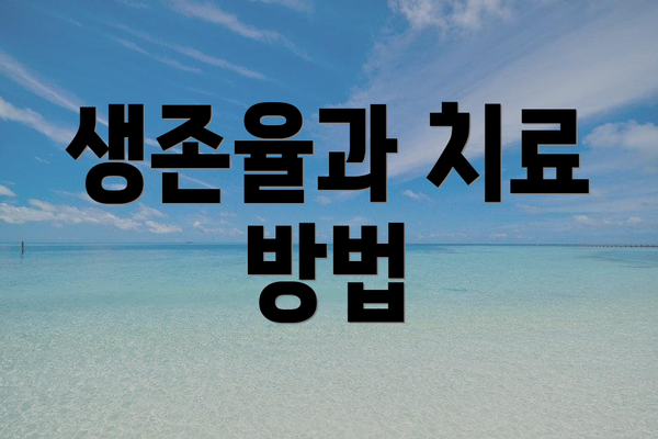 생존율과 치료 방법