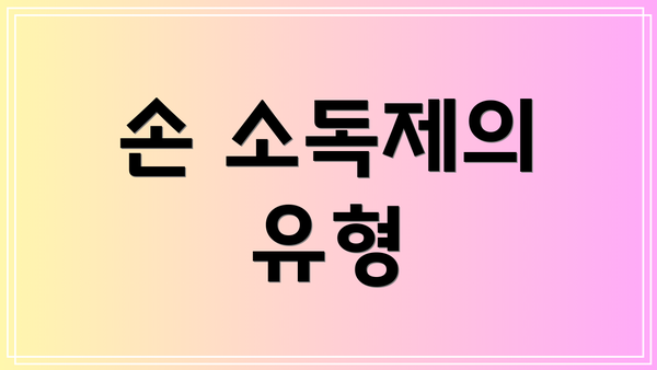 손 소독제의 유형