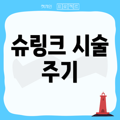 슈링크 시술 주기