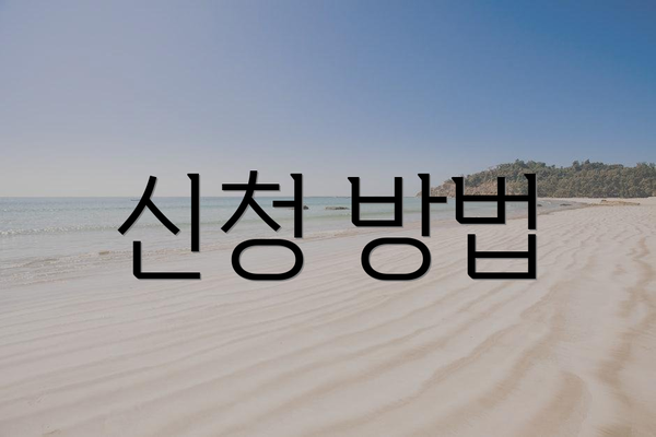 신청 방법