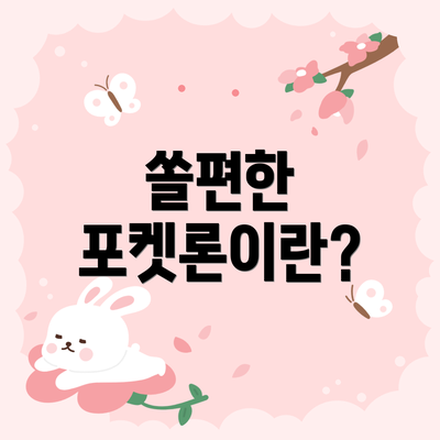쏠편한 포켓론이란?