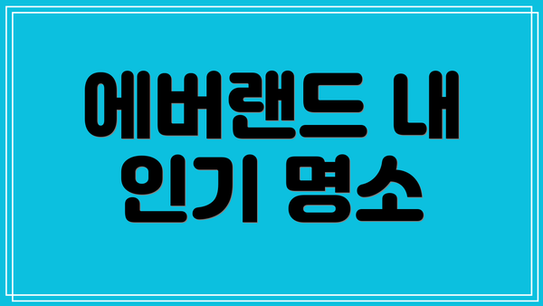 에버랜드 내 인기 명소