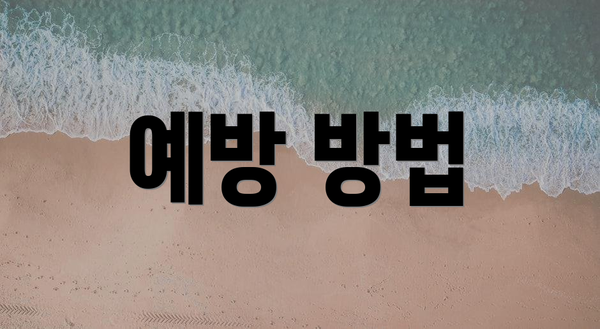 예방 방법