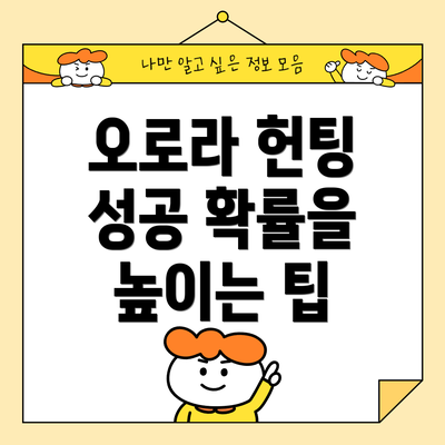 오로라 헌팅 성공 확률을 높이는 팁