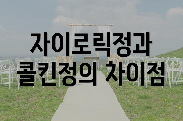 자이로릭정과 콜킨정의 차이점