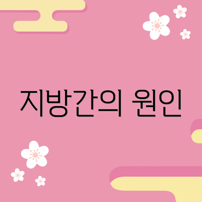 지방간의 원인