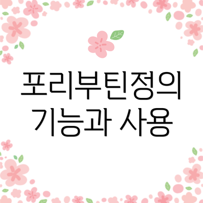 포리부틴정의 기능과 사용