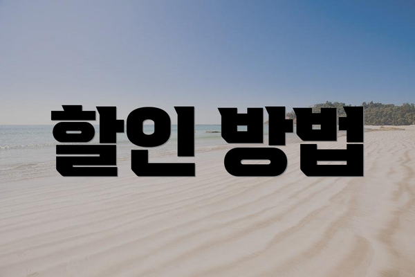 할인 방법