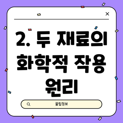 2. 두 재료의 화학적 작용 원리