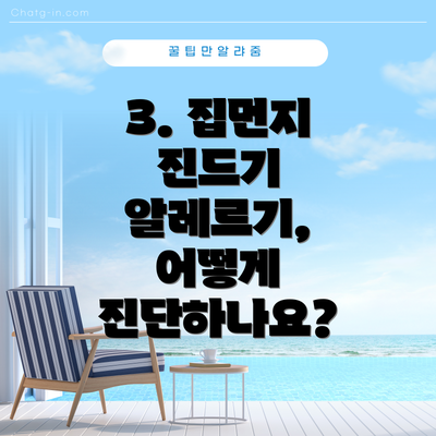 3. 집먼지 진드기 알레르기, 어떻게 진단하나요?