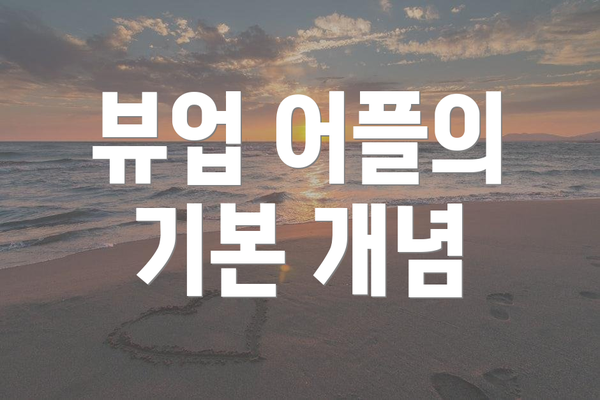 뷰업 어플의 기본 개념