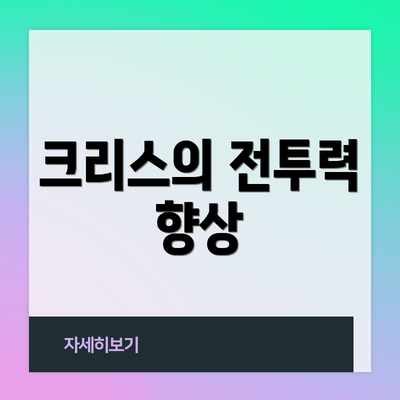 크리스의 전투력 향상