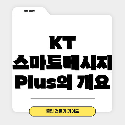 KT 스마트메시지 Plus의 개요