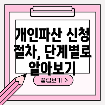 개인파산 신청 절차, 단계별로 알아보기