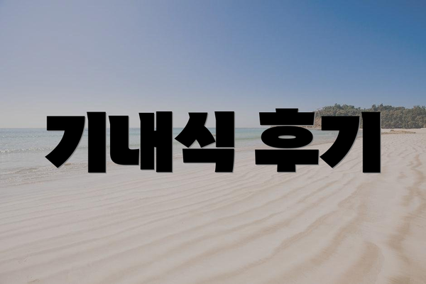 기내식 후기