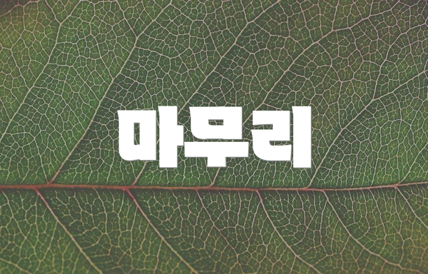 마무리