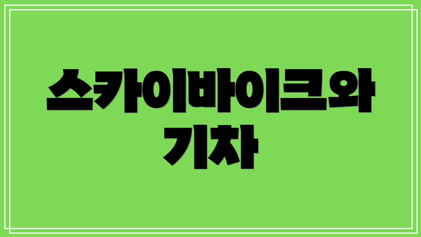 스카이바이크와 기차