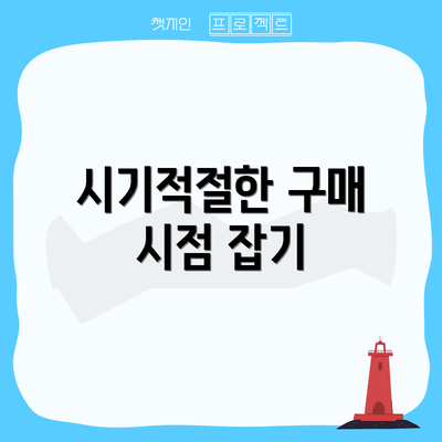 시기적절한 구매 시점 잡기