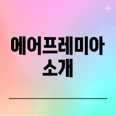 에어프레미아 소개