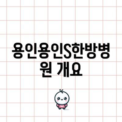 용인용인S한방병원 개요