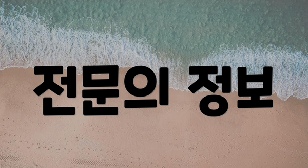 전문의 정보